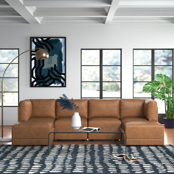 Berkline leather sectional sales